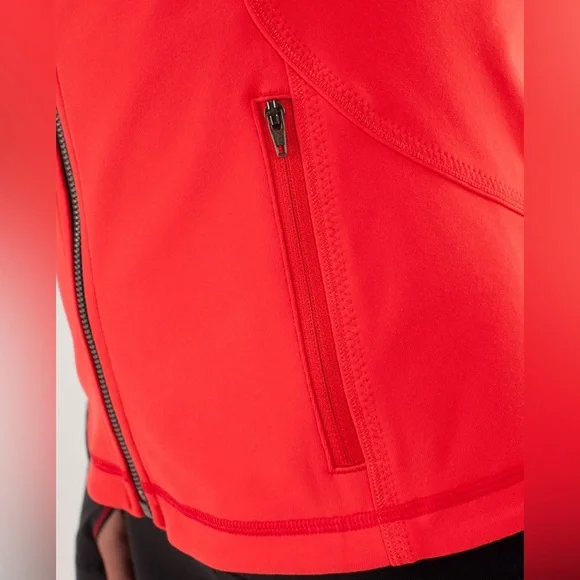 LULULEMON Forme Jacket Brushed in Love Red / Deep Coal - Picture 7 of 15